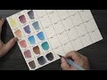 Schmincke Super Granulating Watercolor 40 Dot Card Swatch