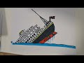TITANIC SINKING -drawing for kids
