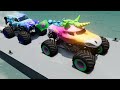 Monster Jam INSANE Racing, Freestyle and High Speed Jumps #55 | BeamNG Drive | Grave Digger