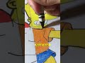 Drawing Bart Simpson part 3 #art