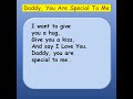 Father's Day Song ( Daddy, You Are Special To Me)