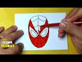 Como desenhar máscara do Homens Aranha / Espider Man.