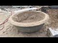 Traditional Technology Construction Concrete - Casting Concrete Pot Extreme Simple,  Work Women