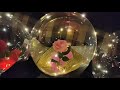 DIY BOBO BALLOON ROSE BOUQUET with LED LIGHTS (steps by steps)