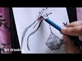 How to draw a hand with bird nest drawing #artdrawing #youtubevideo #pencildrawing #viralvideo