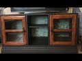 Can We Repurpose An Old Discarded Desk Hutch? | Updating Furniture With Wallpaper