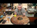 Antique Marquetry Table RESTORATION. Satisfying transformation.