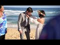 Beautiful wedding in Hawaii at Sandy Beach!