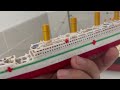 Titanic and HMHS Britannic Lined Up. All Model Ships Collection Review and their Sinking Video