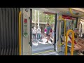 Light Rail Doors Opening and Closing