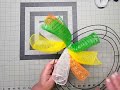 How To Make A BASIC CURLY DECO MESH WREATH | Curly Wreath Tutorial | Dollar Tree Summer Wreath DIY