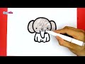 How to draw Elephant drawing easy step