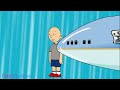 Caillou gives Classic Caillou a punishment day/ungrounded