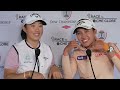 Ruoning Yin & Atthaya Thitikul Flash Interview 2024 Dow Championship © LPGA