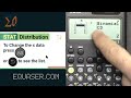 CASIO fx-991CW Statestics and Distirbution Calculations using  CLASSSWIZ Calculator