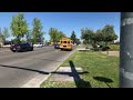 Stockton Unified School bus 86 passing