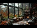 Relaxation Oasis: Soothing Rain & Fireplace Sounds