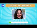 Guess the Celebrity by their Picture | 40 Famous Celebrity | #quiz