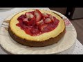 Light and Creamy Cheesecake Recipe | PERFECT CHEESECAKE with Strawberry Sauce | New York Cheesecake