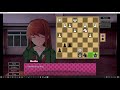 Beating Monika at chess cuz im so good