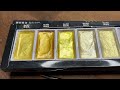 Kuretake Gansai Tambi Starry Colors Review | Kuretake Metallic Gold Watercolors