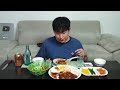 Pork cutlet and Jjolmyeon (Spicy Noodles) MUKBANG REALSOUND ASMR EATINGSHOW
