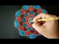 Easy Mandala Drawing On Black Paper | सोपे Mandala Drawing Paper वर कसे करावे