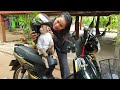 Precious Monkey Koko So Much Angry To Mom Because Mom Drives The Motor Not Let Him To Ride