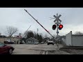 Lock Street Railroad Crossing, Miamisburg, OH, with NS Reading Heritage Unit!