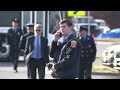 WATCH: Funeral procession for fallen firefighter Trevor Brown