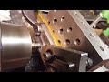 milling  a slot on the lathe