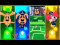 Sheriff Labrador Team 🆚️ Sheriff Labrador Exe Team. Who Is Best? | Tiles Hop EDM Rush!