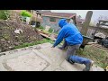 My simple concrete footings for lean shed