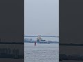 Big ships in Shanghai including a heavy lift ship from Germany passing Xupu bridge 4K