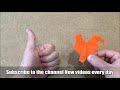 Origami Animals | How to Make a Paper Rooster (Paper Chicken) DIY - Easy Origami Step by Step