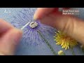 Thêu hoa bồ công anh Dandelion Embroidery