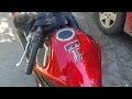 Texas Tech on a Kawasaki ninja motorcycle