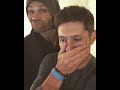 Jensen Ackles and Jared Padalecki in a club's bathroom having 