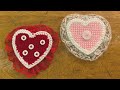 Heart Ornament Perfect for Valentine's Day with Plastic Canvas