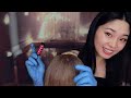 [ASMR] Sleep Inducing Kpop Hair Dye & Styling