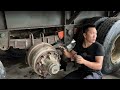 Auto repair: How to replace and restore 60-ton truck springs by a mechanic