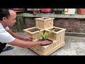 Amazing Reusable Wood Project - How To Process Pallet Wood Into Beautiful Flower Pots Easily