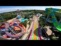 Colorful Enclosed Water Slides | Aquatica Water Park | Multiple Water Slides POV 2021