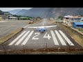 Lukla Airport : Planes taking off on the shortest runway in the world - Everest Base Camp Trek