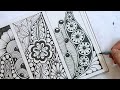 How To Draw Zentangle Art For Beginners | 3 Easy Zentangle Bookmark Design | Bookmark Ideas