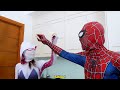 SUPERHERO MONTHLY STORY 1 || SPIDER-MAN Mansion Problems ( Funny , Nerf Gun War Movie ) by FLife TV