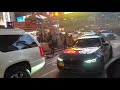 Burnouts Leaving Car Show 2018 at Time Square
