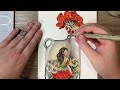 Art Supply Playtime | Artist Inspired Mason Jar, The Geranium Fairy by Cicely Mary Barker