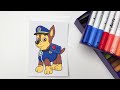 How to Draw Chase from Paw Patrol