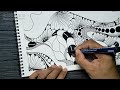 Zentangle Art Drawings Step by Step | Zentangle Art for Beginners | Zentangle Tutorials